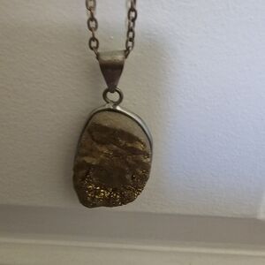 Gold and Silver Pendant Necklace